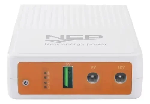 Cod. 064 Mini UPS P/Router NEP QX-600 / 10.000 mAh, 25W (12V,9V, 5V)
