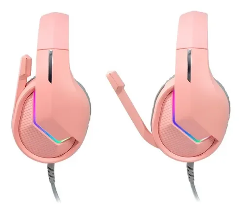 Cod. M:108 Headphone MARVO H8618 Tactic 40 Pink / Micr&oacute;fono omnidireccional / ilum. RGB est&aacute;tica&nbsp;/ control en cable (vol. y mic.) / Interfaz USB 2.0, Cable trenzado 2.0 m