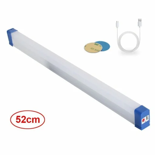 Cod. L:997 Lampara de emergencia LED T570 de 80W 52cm / recargable por USB / magnética / portátil de emergencia / 3 modos de iluminación