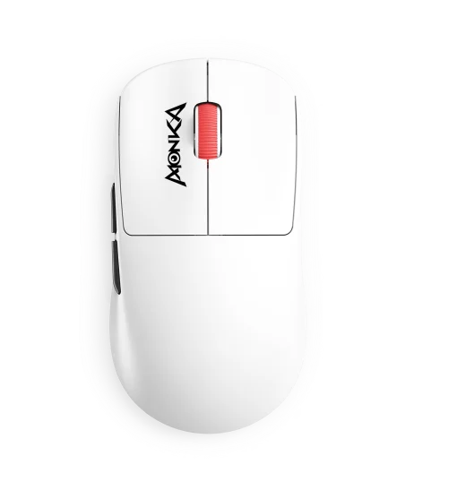 Cod. K:265 Mouse MONKA PRIME G997W Tri-modo Wireless (2.4G &amp; BT 5.1) + cable / 26.000 DPI /&nbsp;tasa sondeo 4K / Chip PixArt PAW3395 / 6 botones programables / Peso (53g) / 100% PTFE (pie) / Bat. 300mAh(hasta 60H) / Dedicado: P/Gamer PRO/Usuario PRO