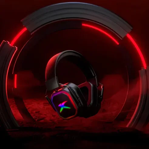 Cod. X:106 Headphone Gaming XTRIKE ME GH-606 metallic Stereo / LED RGB / Mic. omnidireccional / 1*jack 3.5mm + adaptador a 2*jack, USB(LuzLED) / Compatible: PS4, PS5, Xbox One, PC, teléfono