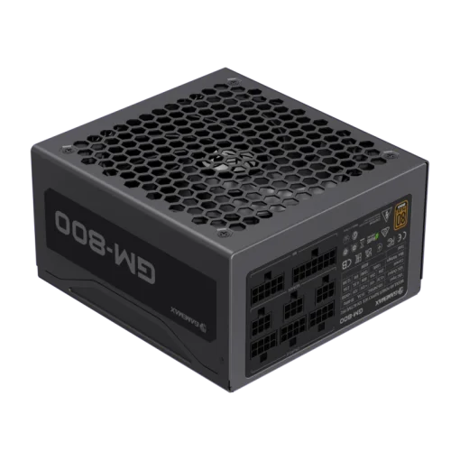 Cod.151 Fuente de Poder GAMEMAX GM-800 BK Modular / Alta eficiencia 80 Plus Bronzie / 800 Watts / 14 CM Ventilador Bajo Ruido/ ATX /PC