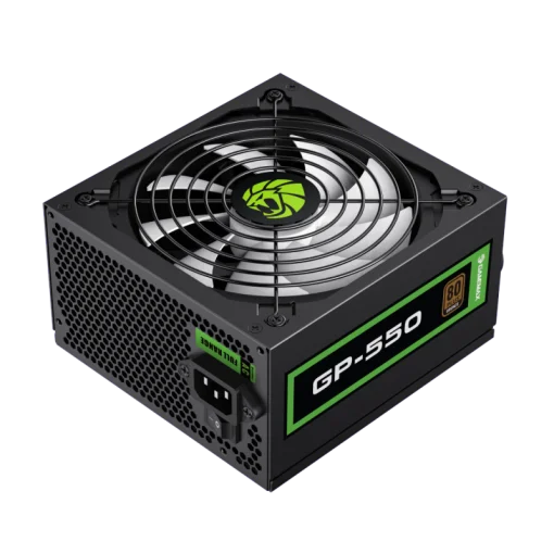Cod. 147 Fuente de Poder GAMEMAX GP-550 / Alta eficiencia 80 Plus Bronze / 550 Watts / 14CM Ventilador Bajo Ruido/ ATX /PC