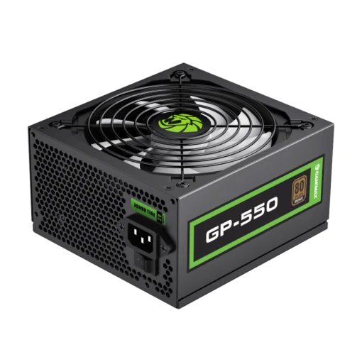 Cod. 147 Fuente de Poder GAMEMAX GP-550 / Alta eficiencia 80 Plus Bronze / 550 Watts / 14CM Ventilador Bajo Ruido/ ATX /PC