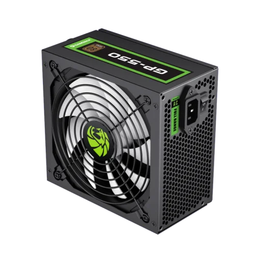 Cod. 147 Fuente de Poder GAMEMAX GP-550 / Alta eficiencia 80 Plus Bronze / 550 Watts / 14CM Ventilador Bajo Ruido/ ATX /PC