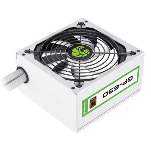 Cod. 149 Fuente de Poder GAMEMAX GP-650 / Alta eficiencia 80 Plus Bronze / 650Watts / 14CM Ventilador Bajo Ruido/ ATX /PC
