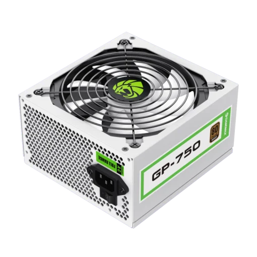Cod. 150 Fuente de Poder GAMEMAX GP-750 WH/ Alta eficiencia 80 Plus Bronze / 750 Watts / 14CM Ventilador Bajo Ruido/ ATX /PC