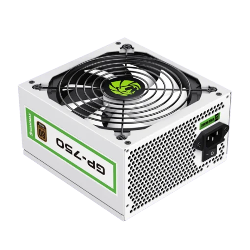 Cod. 150 Fuente de Poder GAMEMAX GP-750 WH/ Alta eficiencia 80 Plus Bronze / 750 Watts / 14CM Ventilador Bajo Ruido/ ATX /PC