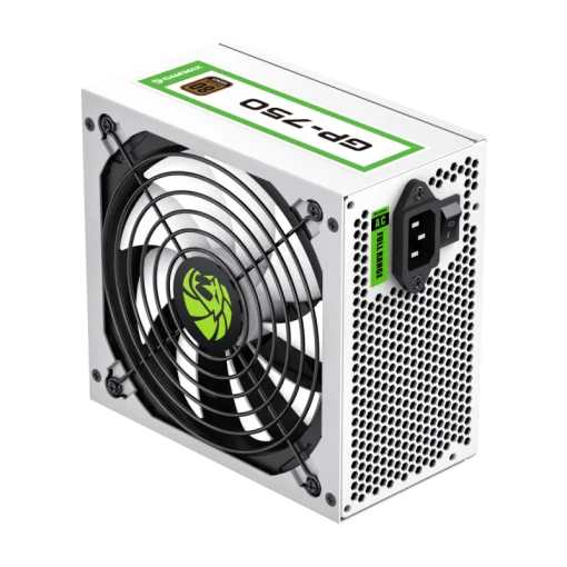 Cod. 150 Fuente de Poder GAMEMAX GP-750 WH/ Alta eficiencia 80 Plus Bronze / 750 Watts / 14CM Ventilador Bajo Ruido/ ATX /PC