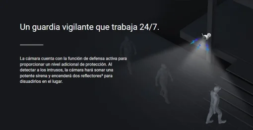 Cod. AE:205 Cámara exterior Wi-Fi EZVIZ H3 - 3MP resolución 2K / Visión Nocturna a Color / Detección de personas/ vehículos (tecnología de IA) / Defensa activa (sirena y luz estroboscópica) / Audio bidireccional / almacenamiento microSD (hasta 256GB) / Pr