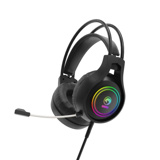 Cod. M:105  Headphone Gaming MARVO Scorpion HG8921 Tactic 30 Stereo / Diadema Autoadaptativa / ilum. RGB est&aacute;tica / Mic. omnidireccional / Interfaz: USB / Cable 2.2 m.