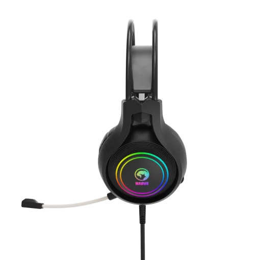 Cod. M:105  Headphone Gaming MARVO Scorpion HG8921 Tactic 30 Stereo / Diadema Autoadaptativa / ilum. RGB est&aacute;tica / Mic. omnidireccional / Interfaz: USB / Cable 2.2 m.