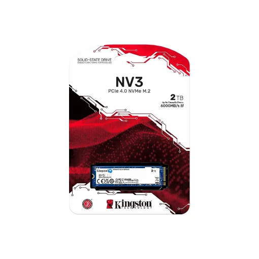 Cod. SN 517 SSD KINGSTON NV3 M.2 / 2 TB / 6.000MB Lectura y escritura 5.000MB / 2280 / PCIe 4.0 x4 NVMe