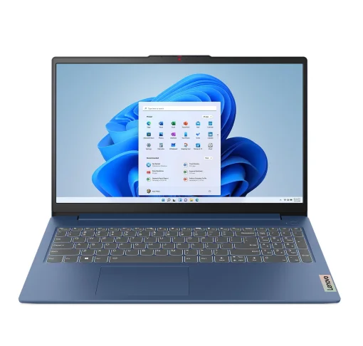Cod. L:1767  KIT LENOVO IdeaPad Slim 3 15AMN8 / AMD Ryzen™ 5 7520U / 16GB LPDDR5 / 512GB NVMe SSD M.2 / 15.6&quot; FHD Táctil / Sin Sistema (OS) / Wi-Fi® 6 2x2, BT5.2 / Teclado Español alfanumérico / Abyss Blue + Maletín + audifonos wireless