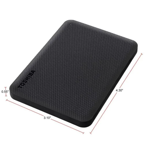 Cod. X:545 Disco Duro Externo TOSHIBA Canvio Advance 4TB - Negro / 2.5" / USB 3.2 Gen1 / Software de copia de seguridad autom&aacute;tica / Protecci&oacute;n con contrase&ntilde;a