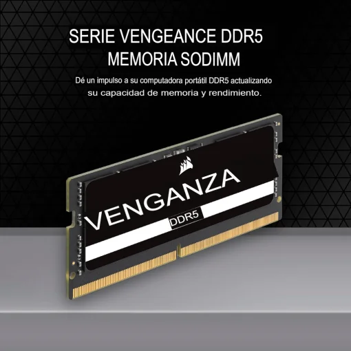 Cod. L5:283 Memoria RAM CORSAIR Vengeance P/Laptop 16GB DDR5 5200 MHz, 1.1V CL44