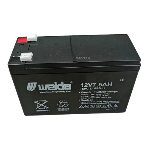 Cod. 054 Batería de plomo sellada Weida 12V 7.5Ah / 20Hr
