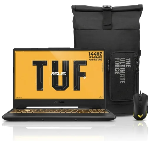 Cod. 1812 ASUS TUF Gaming A15 / AMD Ryzen&trade; 7 7445HS, 3.2 GHz (22 MB cach&eacute;, hasta 4,7 GHz) / 16GB DDR5 / 512 GB SSD 4.0 NVMe / NVIDIA&reg; GeForce RTX&trade; 3050, 4 GB GDDR6&nbsp;/ 15.6" FHD 144Hz, IPS, Adaptive-Sync / Sin Sistema (OS) / Teclado Retroiluminado RGB Espa&ntilde;