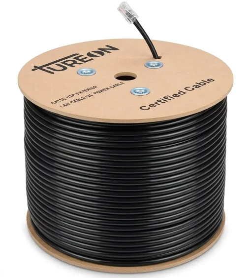Cod. 234 Cable UTP Siam&eacute;s P/Erterior TUREON CAT5E / 305 Metros (CCA 60/40 ) / Doble Chaqueta / Negro