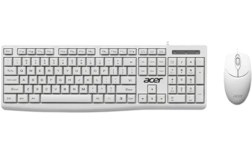 Cod. 297 Kit 2en1 ACER EAK040 / Teclado Espa&ntilde;ol + Mouse &oacute;ptico 1200DPI, 3 botones / F. Multimedia / USB, Cable 1.4 m
