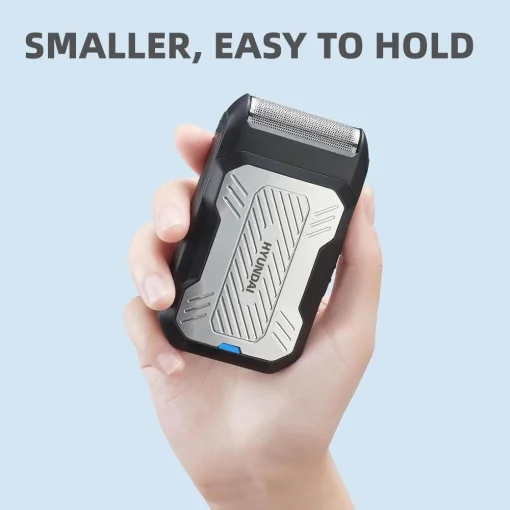 Cod. C:1042 Afeitadora Portátil Hyundai PHT -109 / 5w / Bat. 600 MAH Usb-C / Carga 1.5H / Uso 120 Min / 6000RPM / Negro