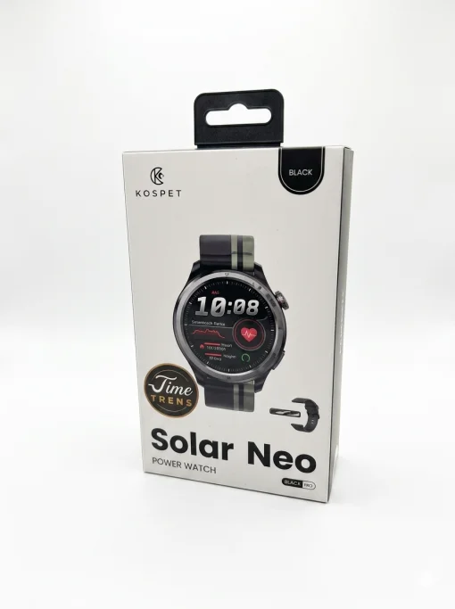 Cod. 1160 SmartWatch HAYLOU Solar Neo HF008 Black / LLamadas BT 5.3 / Pantalla HD 1.53" / +120 modos deportivos / Monitoreo de salud / IP68 / Bat. 300mAh (7-30 dias) / Incl.&nbsp;2 correas