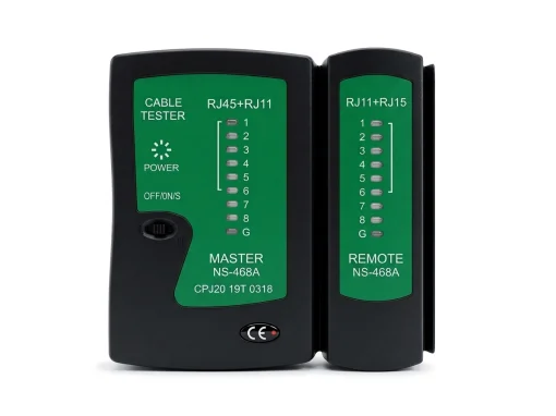 Cod. 193 Tester Comprobador de Cable Lan Red RJ45+RJ11 NSS-468A