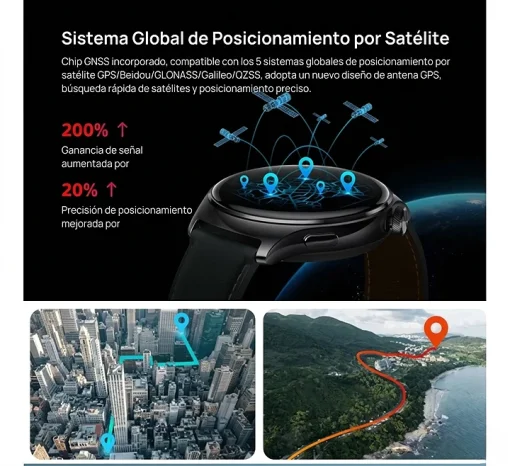 Cod. 1199 SmartWatch Mibro Lite 3 Pro (Green) / GPS / AMOLED UHD 1.32" 60FPS / LLamadas BT V5.3 / Monitoreo de Salud 24/7: (ritmo card&iacute;aco, SpO2, estr&eacute;s y sue&ntilde;o) / Resistente al agua hasta 50 m (5ATM) / Bat. 350mAh (14 d&iacute;as) / 150+ modos deportivos