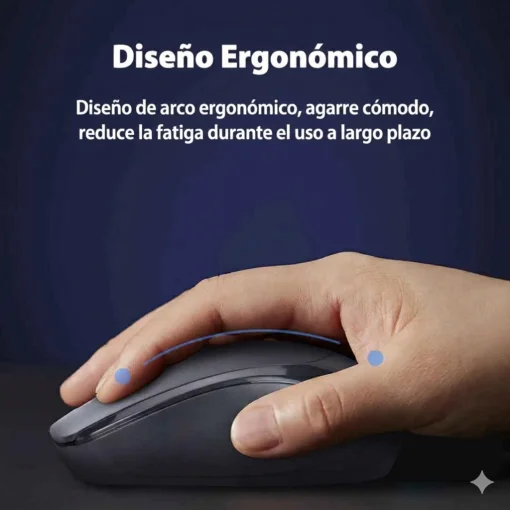 Cod. 295  Mouse Inal&aacute;mbrico 2.4G ACER OMR267 Black / 1600 DPI / 4 botones / Ligero &amp; Ergon&oacute;mico / incluye pila AA