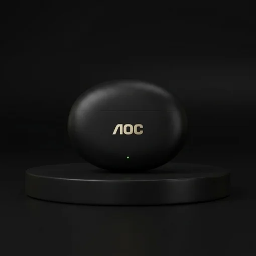Cod. 132 Aud&iacute;fonos AOC ACT1501BK / Bluetooth&reg; 6.0 / Touch Intelligent / Cancelaci&oacute;n Activa ANC / Bat. 350mAh, USB-C