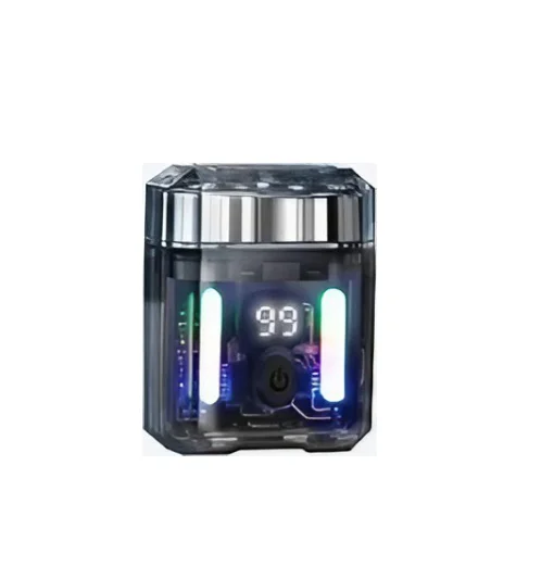 Cod. 1045 Afeitadora portátil Hyundai PHT-084 / 3W / pantalla indicador de carga / LED Efectos RGB / Bat. 600 mAh / USB-C / Carga 1H / 8200 RPM / resistente al agua (IPX6)