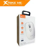 Cod. GX:253 Mouse XTRIKE ME Wireless GW-119 WH / Dual Inalámbrico 2.4G + Bluetooth 5.2 / 1600DPI / 4 botones / Silencioso / Bat. 400mAh / Blanco