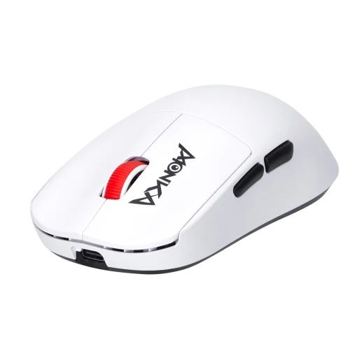 Cod. K:265 Mouse MONKA PRIME G997W Tri-modo Wireless (2.4G &amp; BT 5.1) + cable / 26.000 DPI /&nbsp;tasa sondeo 4K / Chip PixArt PAW3395 / 6 botones programables / Peso (53g) / 100% PTFE (pie) / Bat. 300mAh(hasta 60H) / Dedicado: P/Gamer PRO/Usuario PRO