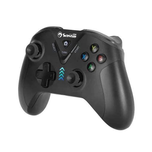 Cod. 072 Control de juegos Marvo Pact 40 (GT-019) Cableado tipo XBOX / 16 botones / Vibración dual / Interfaz USB /Compatible: PS3/PC D-INPUT/X-INPUT/Android