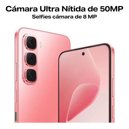 Cod. 307 Infinix HOT 60i / 6.7" HD+ 120Hz / Ram 4GB (8GB exten.) / 256GB Alm. / Helio G81 / Android 15 / Cam. 50MP + 8MP Frontal / NFC / Bat. 5160mAh, 45W / Soul Eye Purple