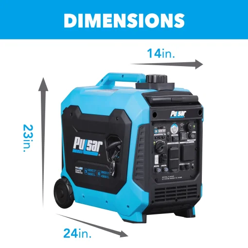 Cod. 234 Generador Inverter Pulsar PG5000BiSRCO 5000W Siliencioso / Dual: Gas o Gasolina 3GL. / Salida: 1*RV 120V 30A (TT-30R), 2*CA 120V 20A (5-20R) 1*USB-A 1* USB-C / arranque de control remoto / detector de CO