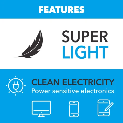 Cod. 234 Generador Inverter Pulsar PG5000BiSRCO 5000W Siliencioso / Dual: Gas o Gasolina 3GL. / Salida: 1*RV 120V 30A (TT-30R), 2*CA 120V 20A (5-20R) 1*USB-A 1* USB-C / arranque de control remoto / detector de CO