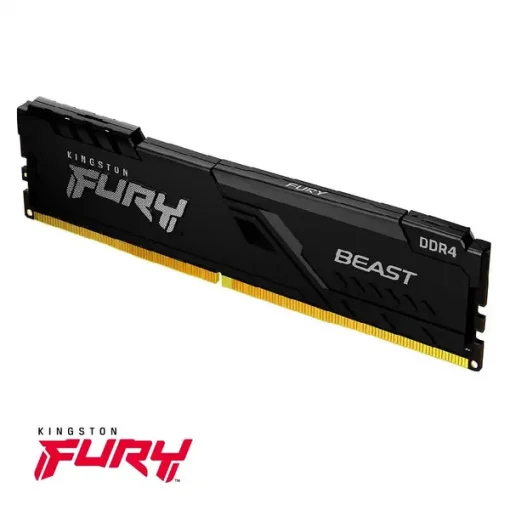 Cod. 306 Memoria RAM KINGSTON FURY BEAST KF432C16BB/8WP P/PC 8GB DDR4 3200MHz / Compatible con Intel XMP / Con Disipador de calor