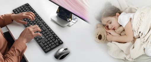 Cod. 288 Kit Genius Wireless KM-8216S, Teclado + Mouse óptico 6 bot. 1600DPI / 2.4GHz / Silencioso / AI Copilot / 12 teclas de función (8 audio, 4 Internet) / Español / Black