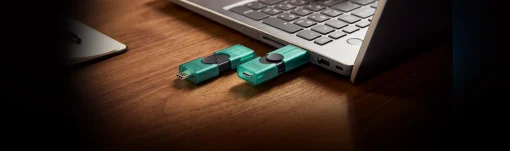 Cod. 260 Flash Memory Kingston DataTraveler&reg; Duo 128GB / USB-A y USB-C (3.2 Gen1) / dise&ntilde;o de tap&oacute;n deslizante