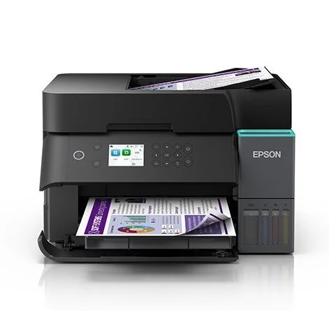 Cod. 204 Impresora EPSON EcoTank® L6370 / Dúplex / ADF 30 hojas / Imprime, Copia, Escanea / Wi-Fi Dual Band, Ethernet, USB / Smart Panel (envia a imprimir desde tu móvil) / Más rápida (18 ppm negro / 9 ppm color)