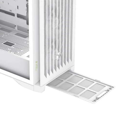 Cod. 393 Leader 2 WH / E-ATX, ATX, M-ATX, ITX / 2*USB3.1, 1*USB-C, 1*Audio Combinado / LAT. VIDRIO TEMPL. FRONTAL MALLA METAL CONTROLADOR ARGB PWM AURA Sync/ 1*FAN RGB post (ya incluido), 3* FAN RGB FRONT (ya incluidos), 2* FAN Inferior (opcionales).