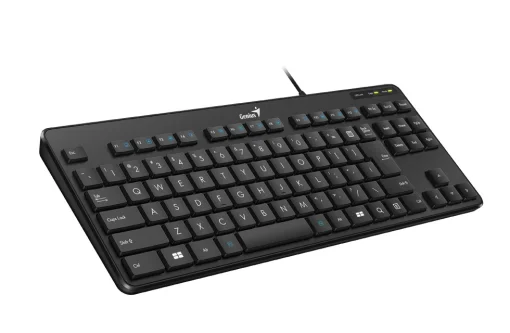 Cod. G:195 Teclado Genius LuxeMate 110 /Compacto/ teclas de función 12 (8 audio, 4 Internet)/Español /USB/Negro