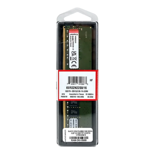 Cod. R1:235 Memoria RAM kingston KVR32N22S8/16 P/PC 16GB DDR4 3200MHz CL22