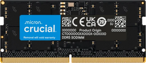 Cod. 314 Memoria RAM Crucial P/Laptop 16GB DDR5 5600MHz / 1.1V CL46