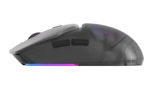 Cod. 220 Mouse MARVO Fit Pro G1W GY Gris / Trimodal (Inalámbrico 2.4G + Bluetooth + cableado) / 19000DPI / Sensor Pixart® PMW-3370 / Interruptores mecánicos Omron® / True RGB-16,8 millones de colores personalizado / 7 botones / batería 600mAh