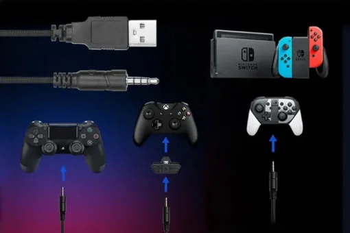 Cod. 124 Headphone MARVO Pulz 80 (HG9084) / 50mm (est&eacute;reo potente) / Luces RGB / Mic. omnidireccional extra&iacute;ble / Multiplataforma 1*jack 3.5mm + adaptador a 2 jack + USB(LuzLED) / Compatible: PS4, PS5, Xbox One, PC, Android, macOS e iOS