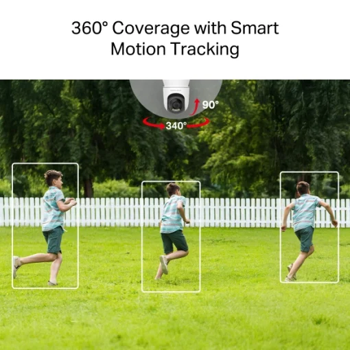 Cod. 402  C&aacute;mara Smart P/Exterior Mercusys MC510 360&ordm; 2K QHD / Detecci&oacute;n y seg. de movimientos/Personas / vista nocturna Color 24/7 / Audio bidireccional / zona de privacidad / Soporta MicroSD (hasta 512GB) / compatible: Asist. Google y Amazon Alexa.