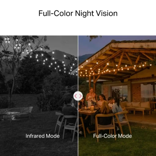 Cod. 402  C&aacute;mara Smart P/Exterior Mercusys MC510 360&ordm; 2K QHD / Detecci&oacute;n y seg. de movimientos/Personas / vista nocturna Color 24/7 / Audio bidireccional / zona de privacidad / Soporta MicroSD (hasta 512GB) / compatible: Asist. Google y Amazon Alexa.