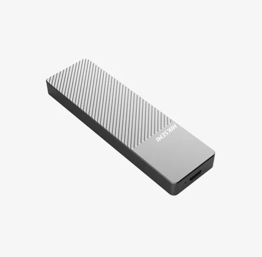 Cod. 034 Capsula HIKSEMI MD202 para SSD M.2 NVMe y M.2 SATA / 10Gbps / Compatibles: Windows/MacOS/Linux /Android / USB 3.2 Gen 2 Tipo-C / Aleaci&oacute;n de aluminio gris